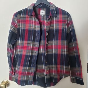 Vans flannel plaid collared shirt